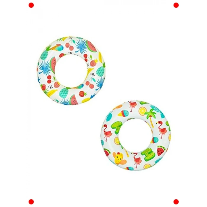 Meyve Desenli Çocuk Yüzme Simidi - 61 cm Çap