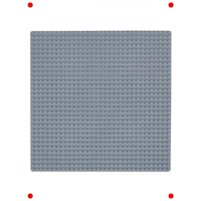 Micro Blok Yapım Seti Oyun Tablası - Açık Gri