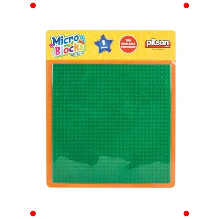 Micro Blok Yapım Seti Oyun Tablası - Açık Gri