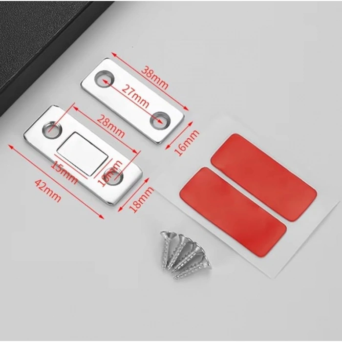 Mıknatıslı 8 Adet Dolap Kapak Tutucu, Pratik Kullanım