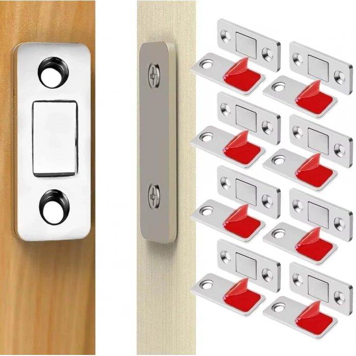 Mıknatıslı 8 Adet Dolap Kapak Tutucu, Pratik Kullanım