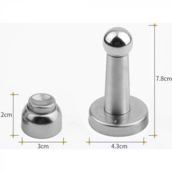 Mıknatıslı Kapı Stoperi, 8 cm, 5 Adet, Kullanımı Kolay