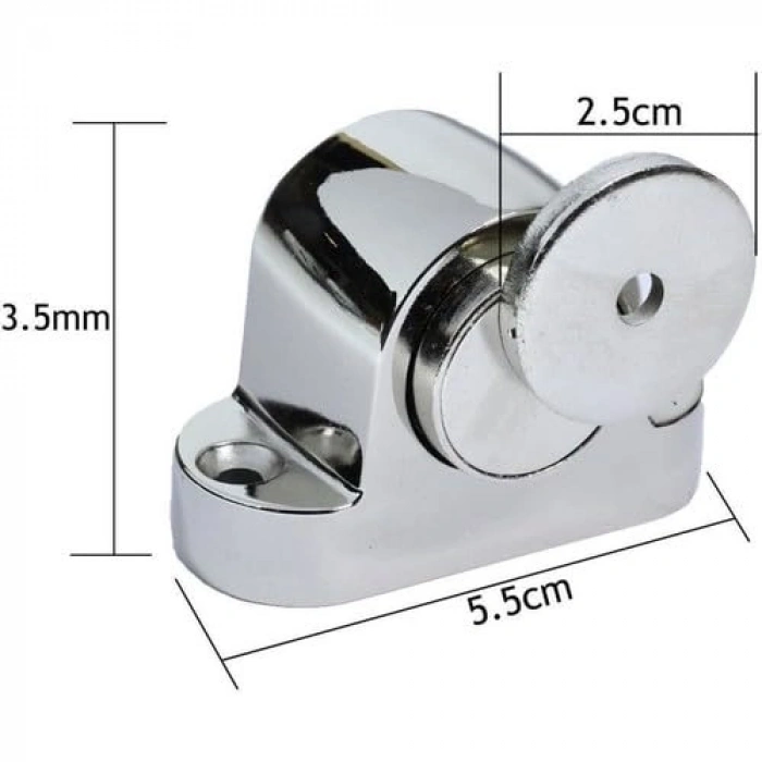 Mıknatıslı Kapı Tamponu, 3 Adet Nikel Kaplama ile