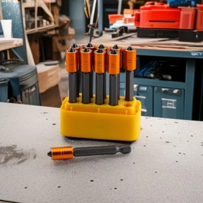 Mıknatıslı Vida Tutucu Uç Seti, 10 Adet PZ2 65 mm