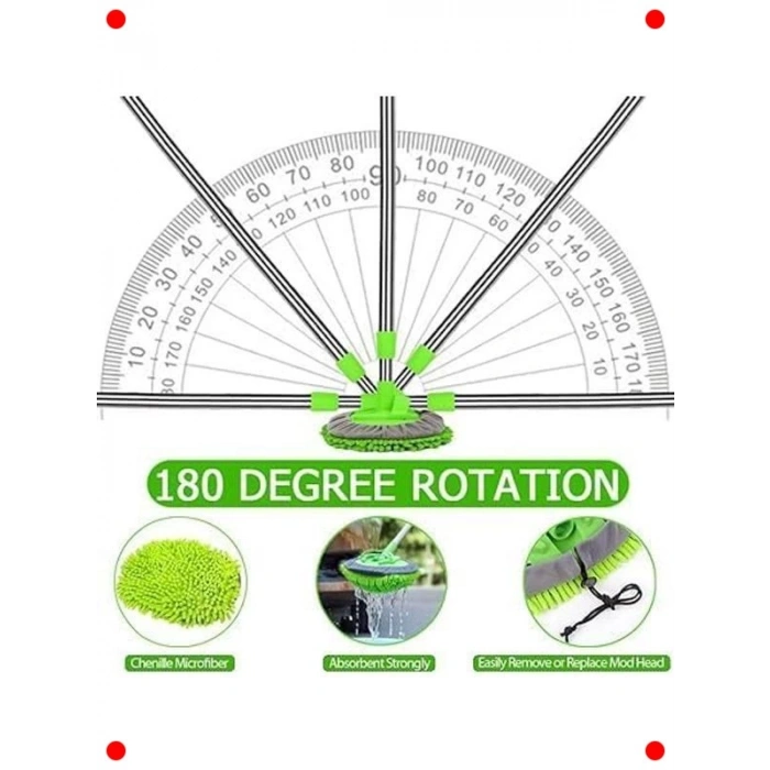 Mikrofiber Uzun Saplı Araç Temizleme Fırçası Seti