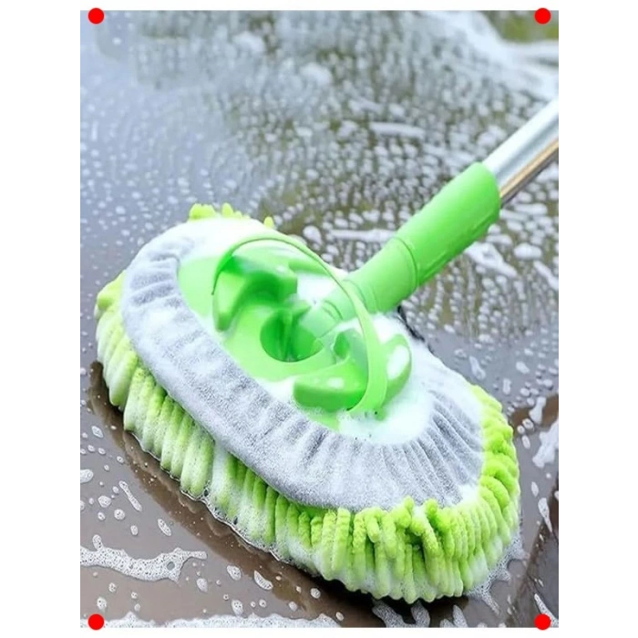 Mikrofiber Uzun Saplı Araç Temizleme Fırçası Seti