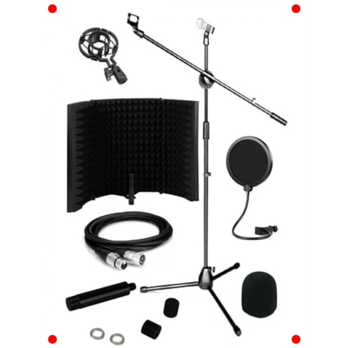 Mikrofon Ses Yalıtım ve Aksesuar Seti