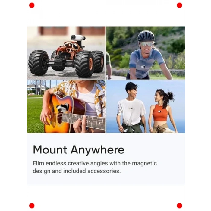 Mini Aksiyon Kamera 128GB - Beyaz