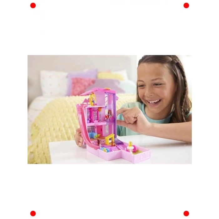 Mini Bebek Evi Oyun Seti - 3 Bebek ve Aksesuarlı