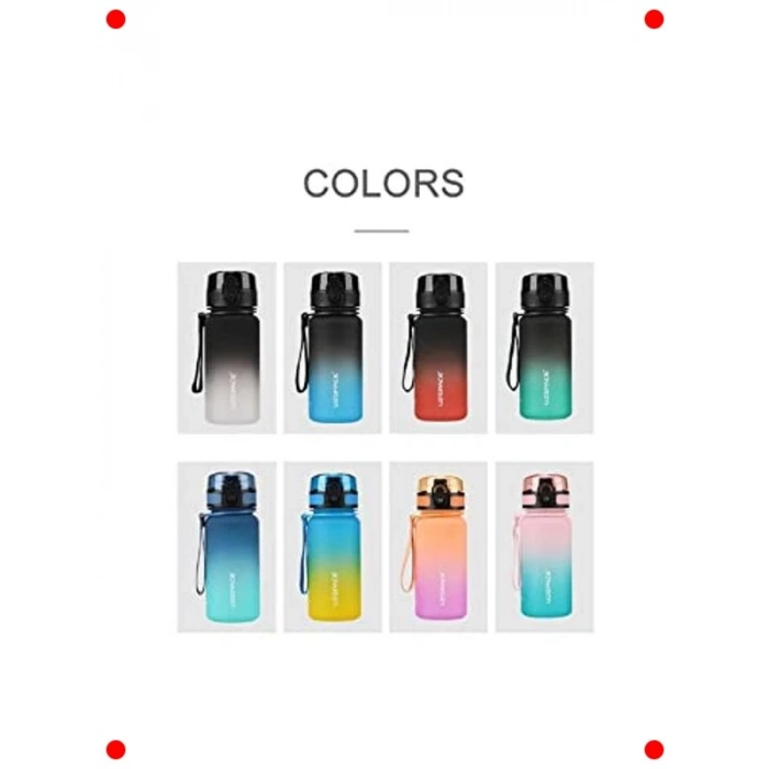 Mini Boy Motivasyon Matarası - 350ml (Çift Renkli)