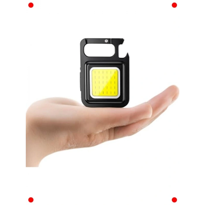 Mini COB LED Anahtarlık Fener - Mıknatıslı