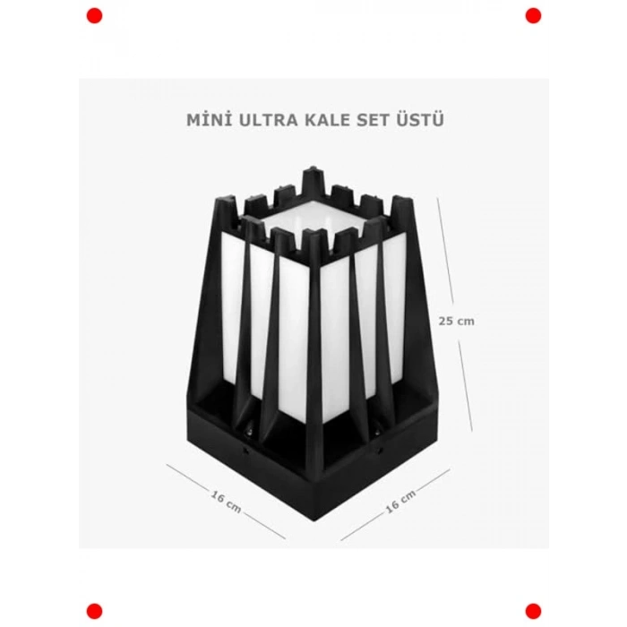 Mini Dış Mekan Yol Aydınlatma Lambası E27 IP54