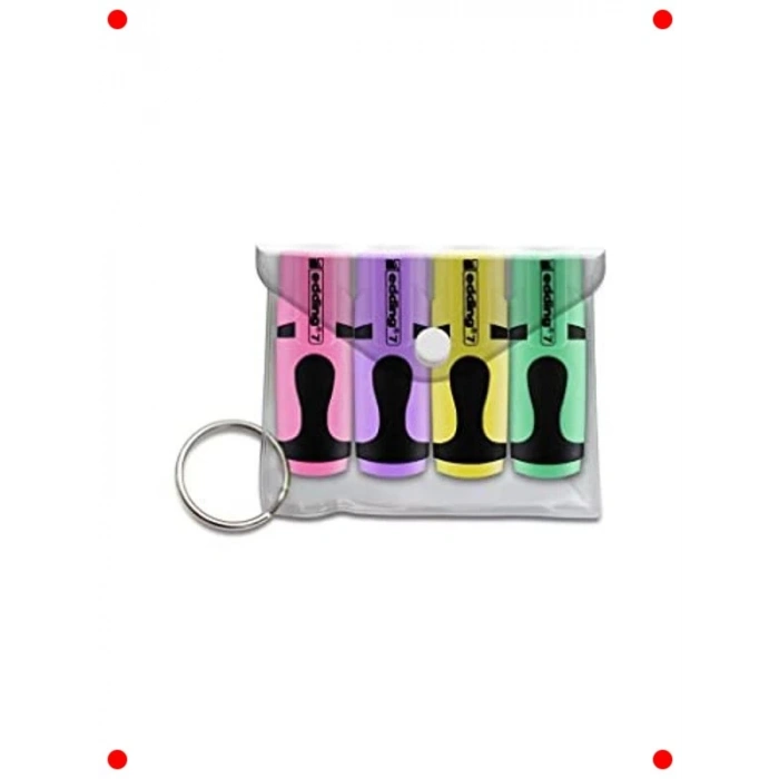 Mini Pastel Fosforlu Kalem 4lü Set