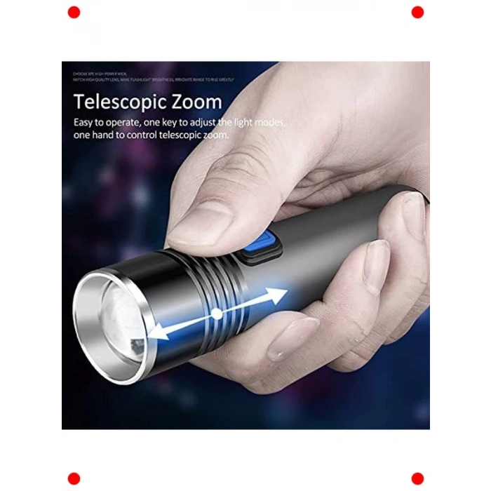 Mini Profesyonel Ultra Güçlü LED El Feneri