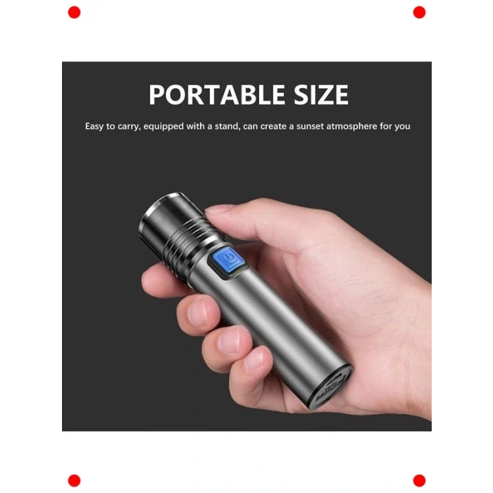 Mini Profesyonel Ultra Güçlü LED El Feneri