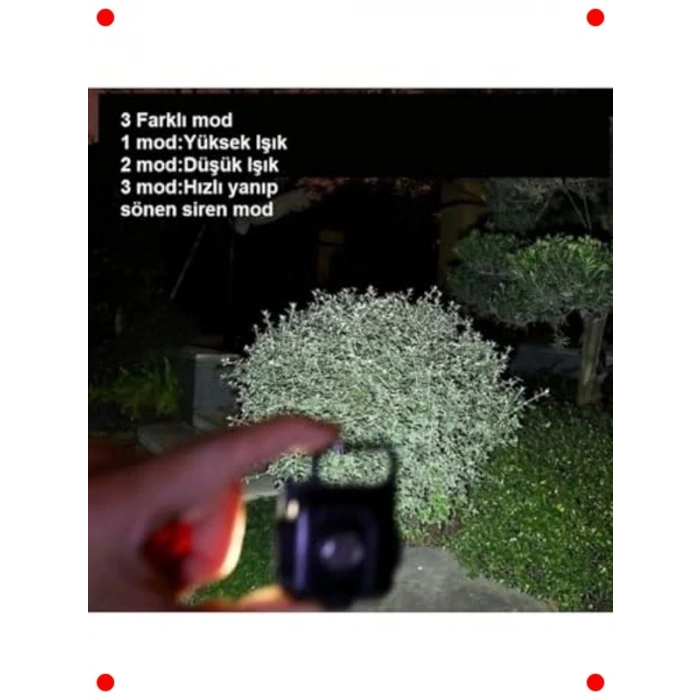 Mini Şarj Edilebilir COB Fener | Çok Fonksiyonlu Anahtarlık