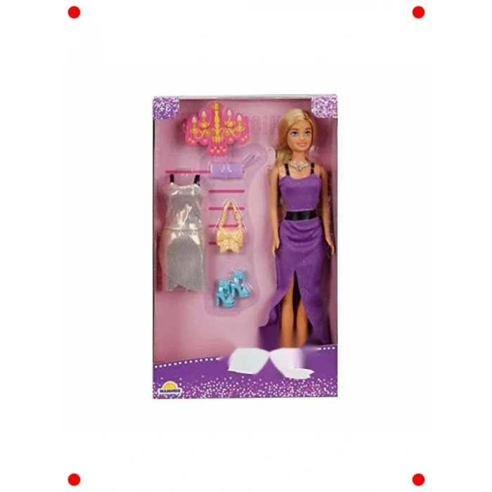 Minik Bebek ve Yedek Kıyafet Seti 29 cm