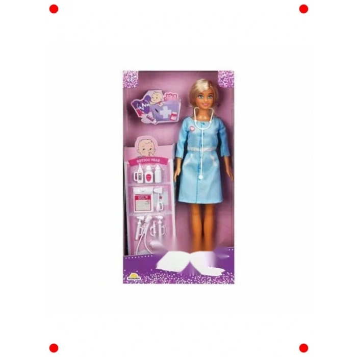 Minik Doktor Bebek ve Aksesuar Seti 29cm