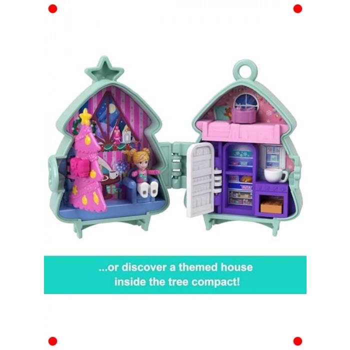 Minyatür Yılbaşı Oyun Seti - Bebek, Aksesuar ve Evcil Hayvan