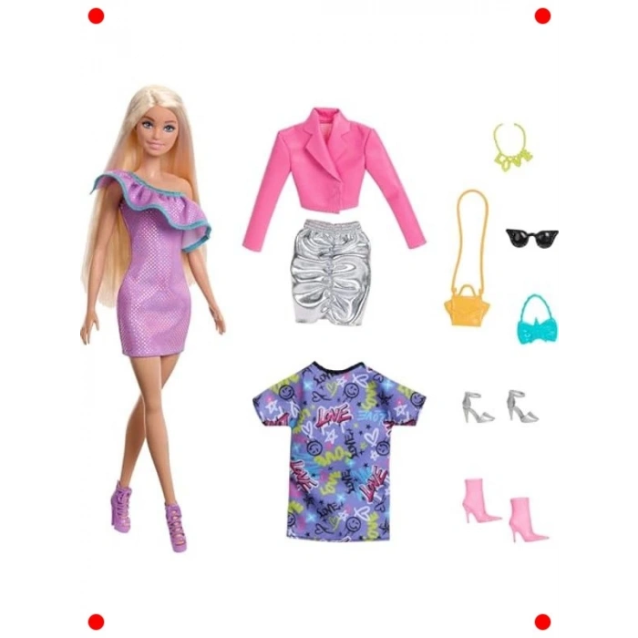 Moda Bebek ve 3 Farklı Kıyafet Kombini Seti