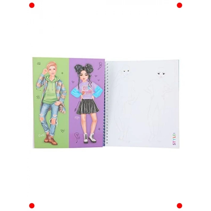 Moda Tasarım Eskiz Kitabı ve Boyama Seti