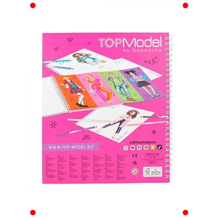 Moda Tasarım Eskiz Kitabı ve Boyama Seti