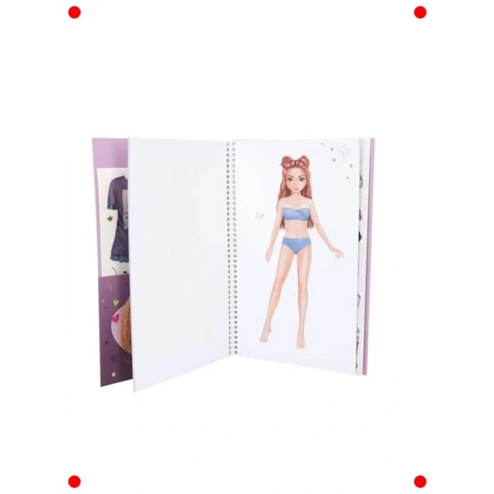 Model Giydirme Kitabı - 20 Sayfa ve 7 Çıkartma Seti