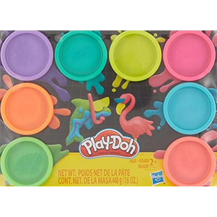 Modelleme Bileşi 8li Paket, Eğlenceli Oyun Hamuru