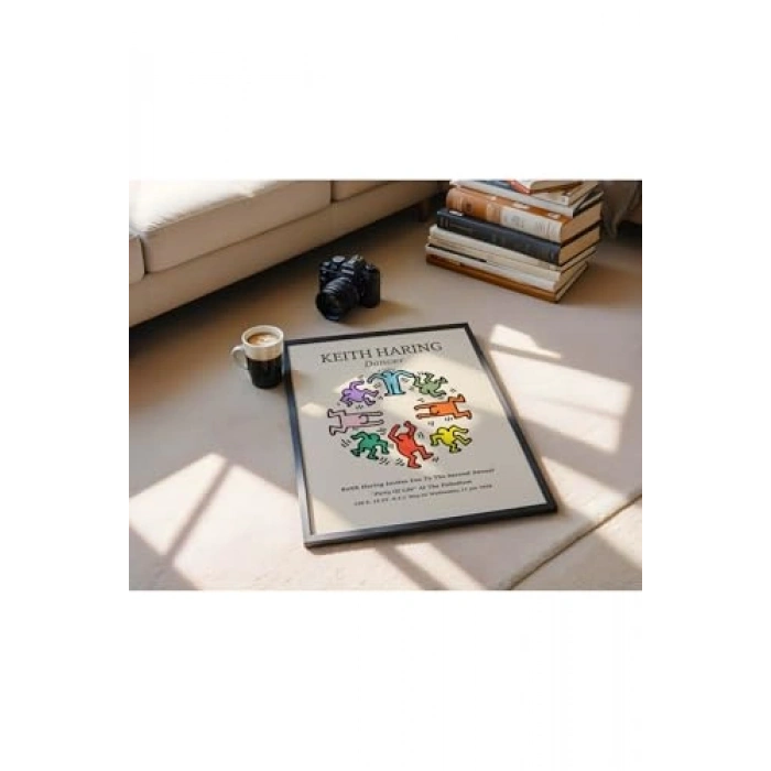 Modern Dektif Çerçevesiz Poster, 40x50 cm Keith Haring Teması