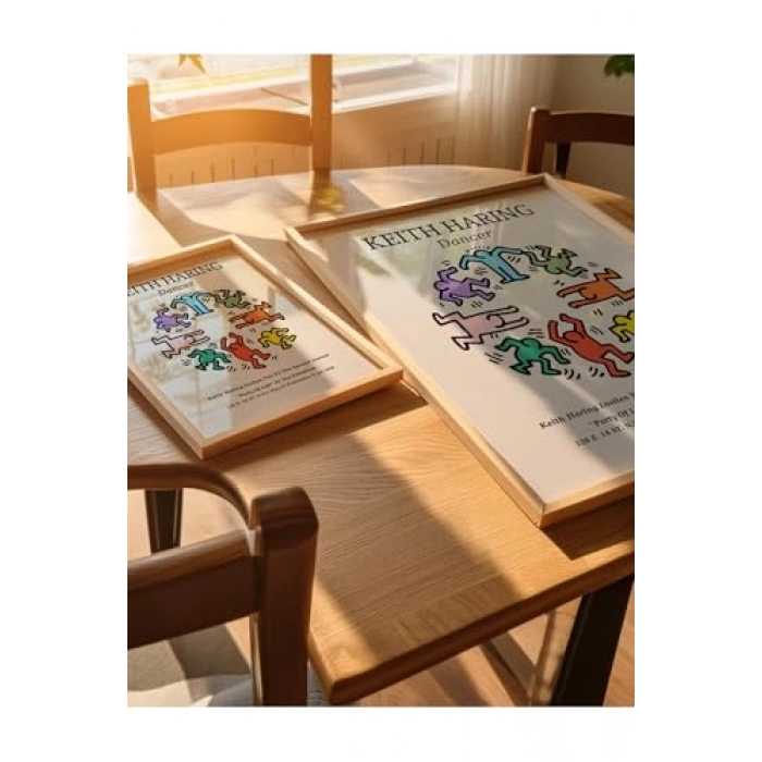Modern Dektif Çerçevesiz Poster, 40x50 cm Keith Haring Teması