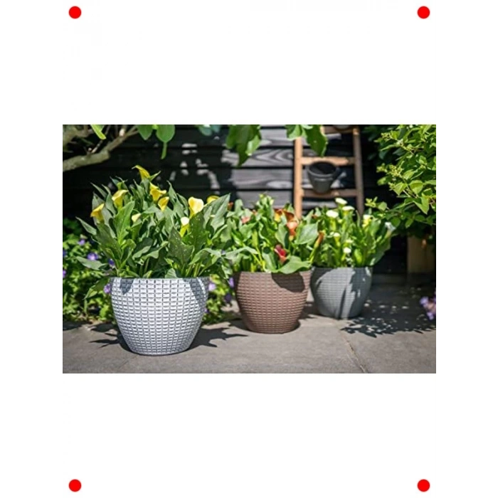 Modern Kahverengi Plastik Saksı