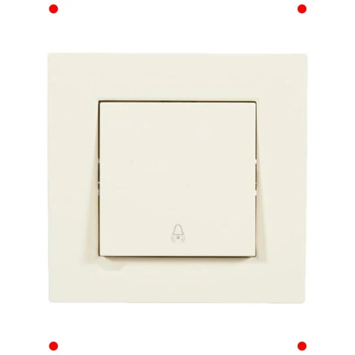 Modern Karre Krem Zil Anahtarı