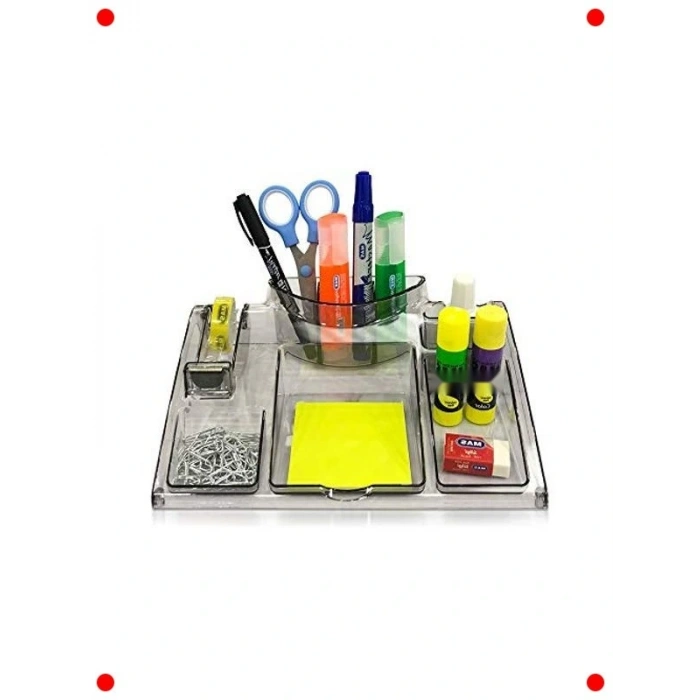 Modern Masaüstü Ofis Düzenleyici - Gri Renk