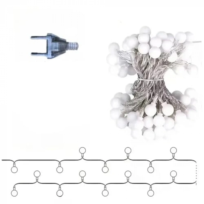 Modüler Sistem 5M LED Işık Zinciri, İç ve Dış Mekan Kullanımı