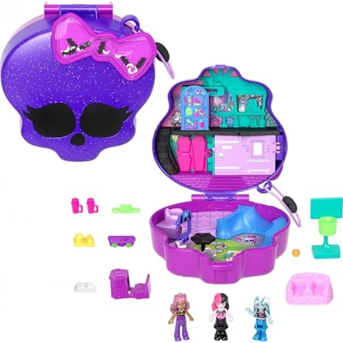 Monster High Temalı Oyun Seti, 3 Bebek ve 10 Aksesuar
