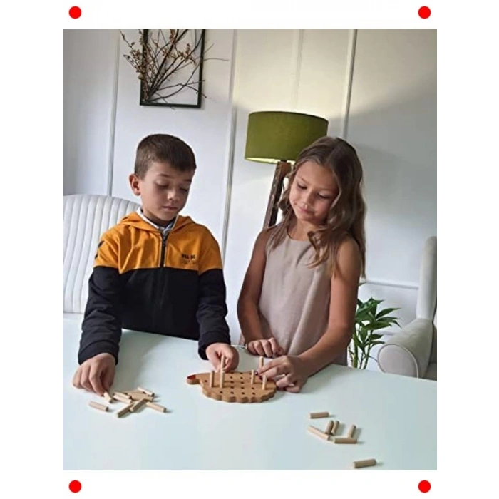 Montessori Ahşap Kirpi Eğitici Çocuk Oyuncak