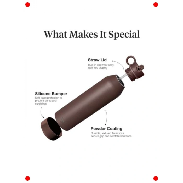 Mor Erik Renkli 750 ml 3 Katmanlı Paslanmaz Çelik Termos