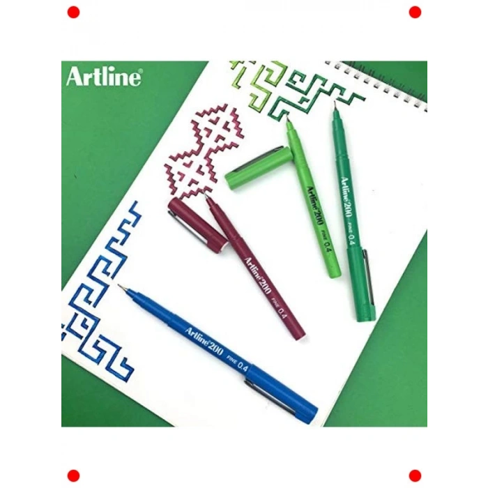 Mor Keçe Uçlu Kalem - 0.4 mm İnce Uç