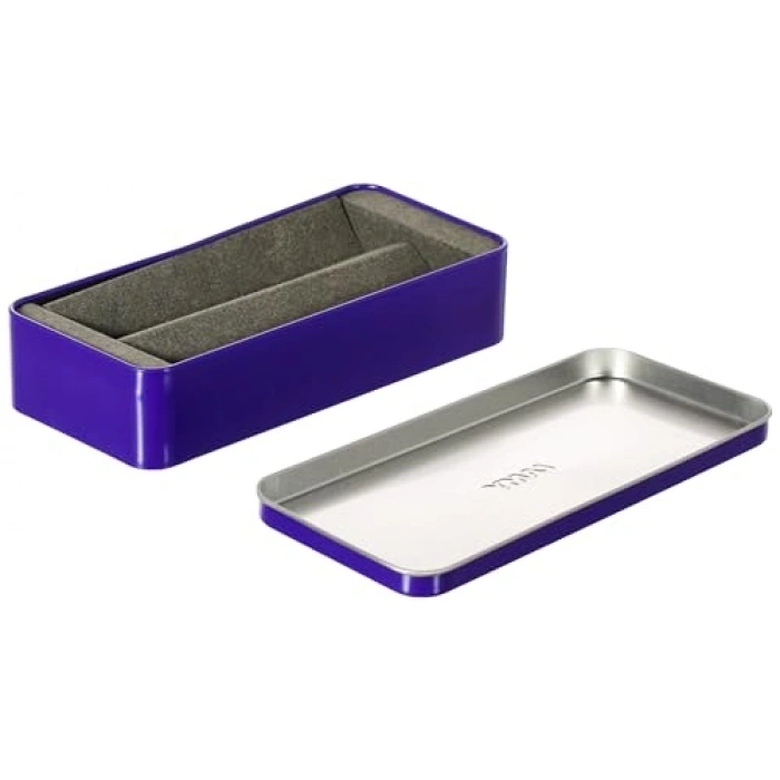 Mor Metal Kutu - 2-3 m için Tasarlanmış, Şık ve Kullanışlı