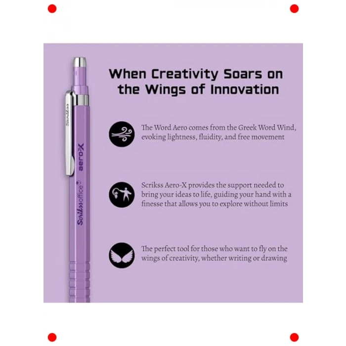 Mor Renk 0.7mm Mekanik Kurşun Kalem