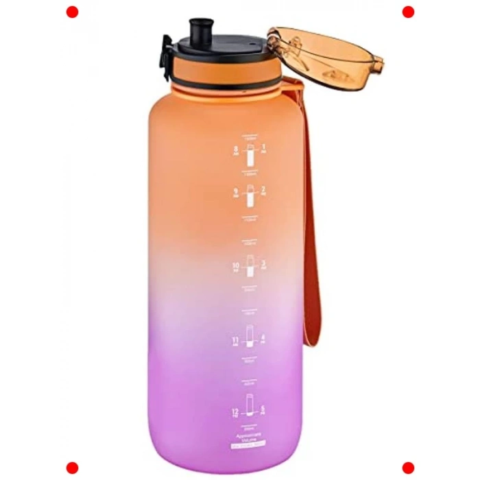 Motivasyon Matarası 1500 ml Çift Renk Seçenekli