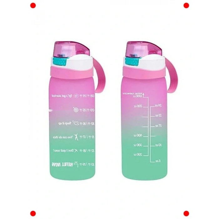 Motivasyon Su Matarası, Pembe, 1 Litre