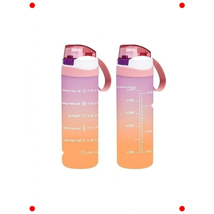 Motivasyonel Su Şişesi - Yavruağzı Renk