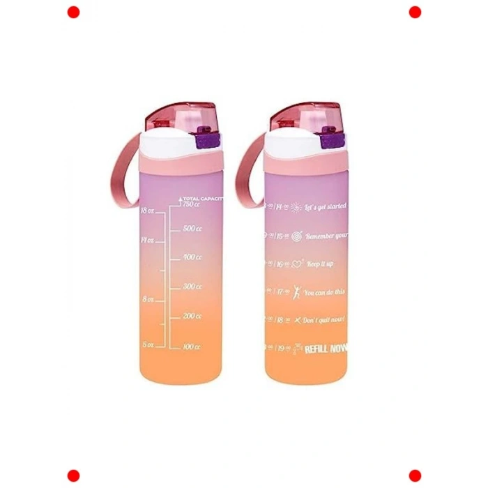 Motivasyonel Su Şişesi - Yavruağzı Renk
