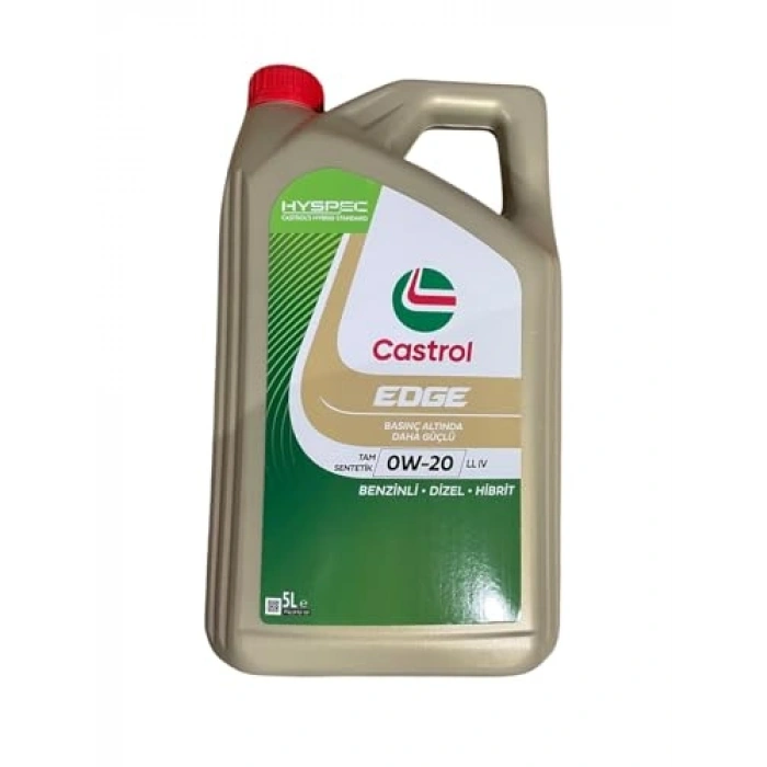 Motor Yağı 0W-20, Castrol Edge 5 Litre Uzun Süreli Koruma