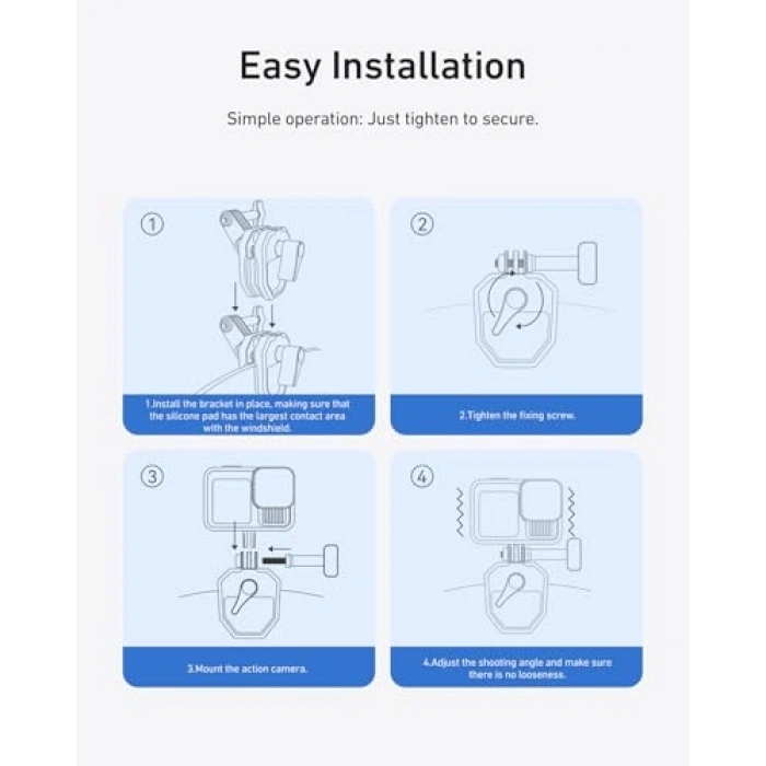 Motosiklet Kamera Montajı, Birçok Model ile Uyumlu