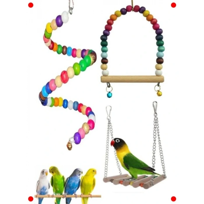 Muhabbet Kuşu Oyuncak Seti