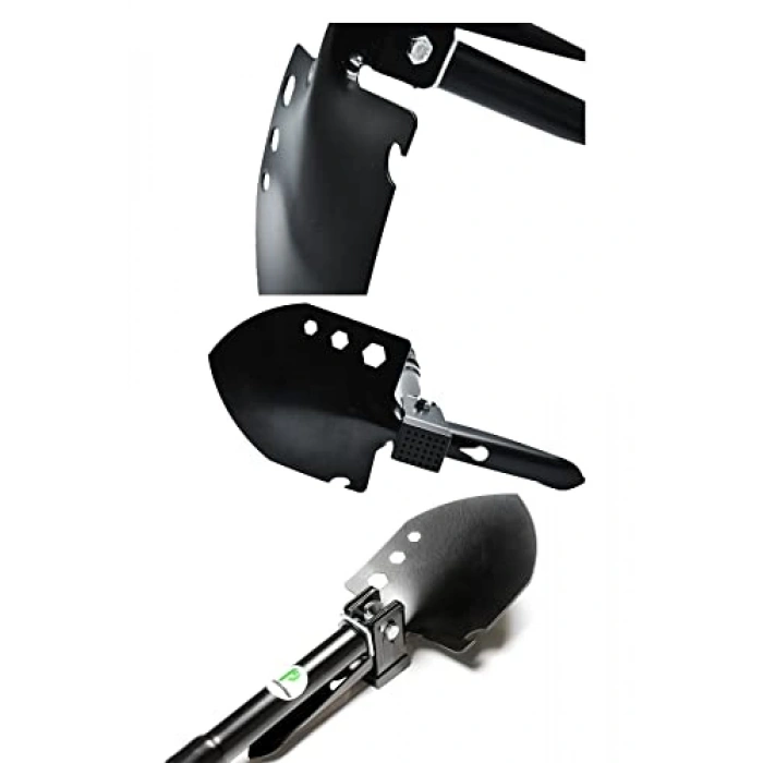 Multitool Katlanır Kürek Seti, Balta, Bıçak ve Çekiç İçerir