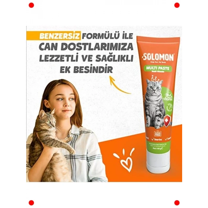 Multivitamin Malt Macunu Kedi Pastası - 100 gr