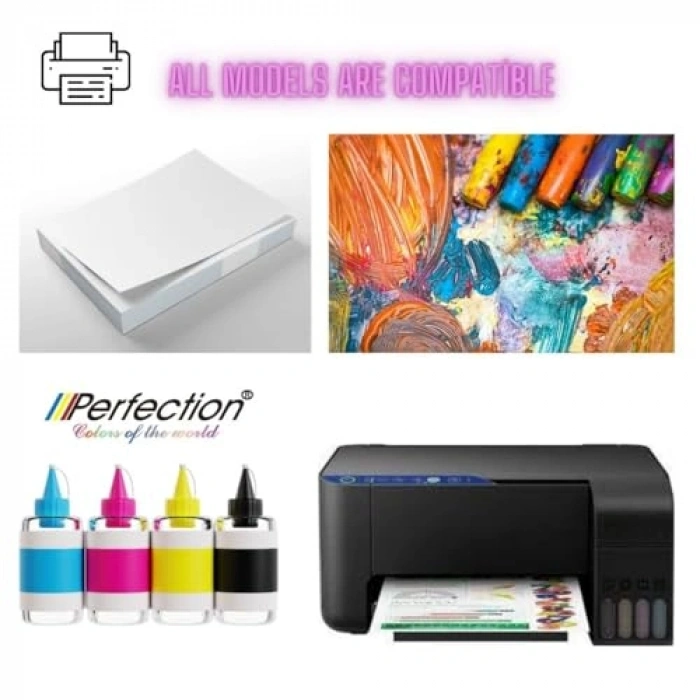 Mürekkep Dolum Seti, 5x100 gr, Epson Uyumlu